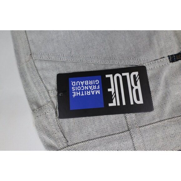 Deadstock Vtg 90s Marithe Francois Girbaud Mens 32 Baggy Denim Jean Shorts Gray - Picture 6 of 16